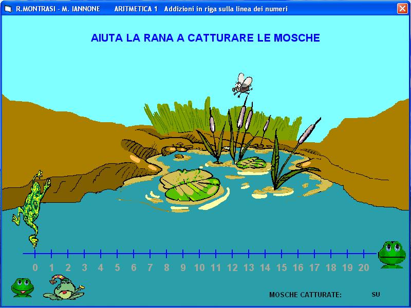 Addizioni sulla linea dei numeri entro 20