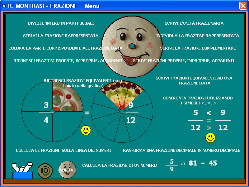 MENU FRAZIONI