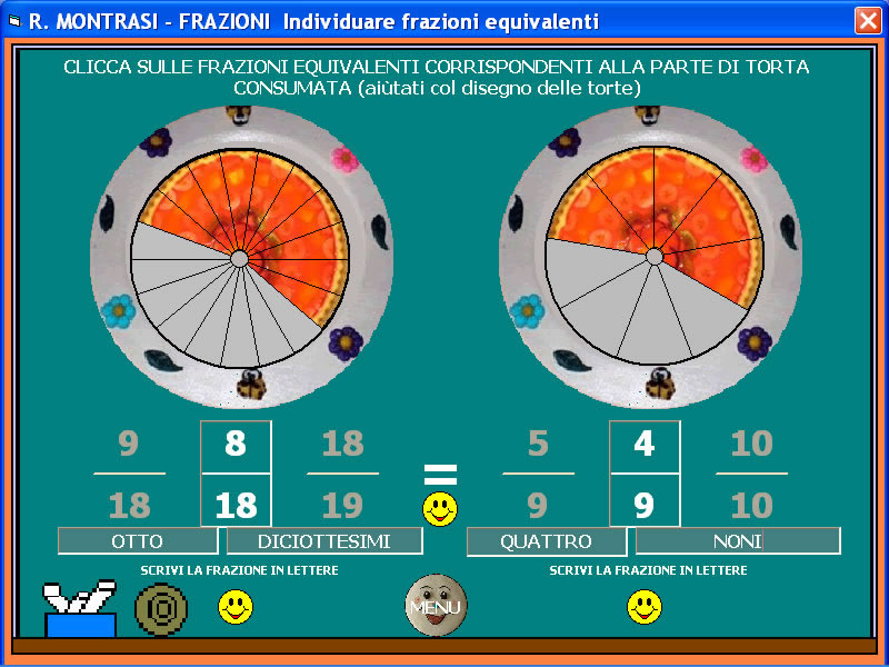 RICONOSCI FRAZIONI EQUIVALENTI