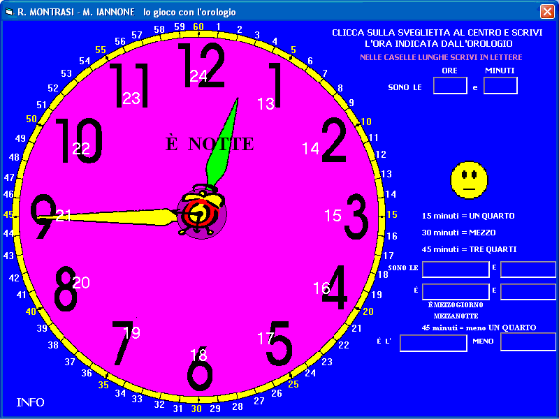 Imparo A Leggere L Orologio Analogico R Montrasi M Iannone Miscellanea